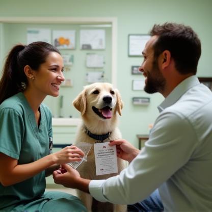 Consultation with pet owner about nutrition